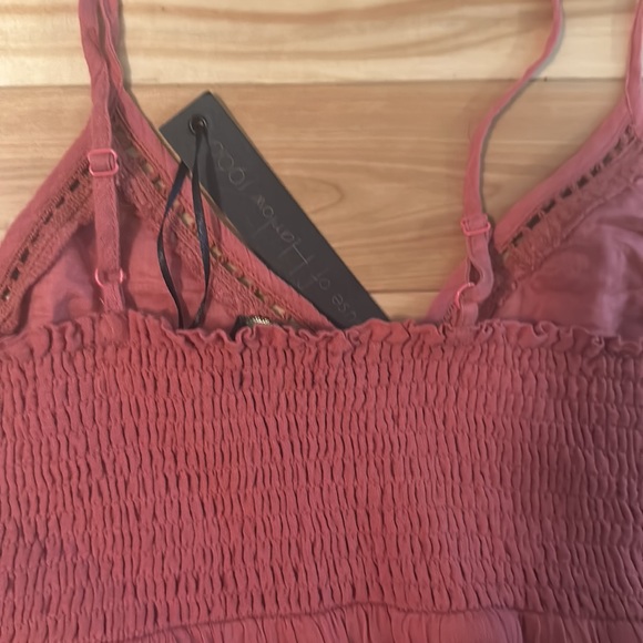 House of Harlow 1960 rust eyelet midi sundress size small NWT - Picture 6 of 7